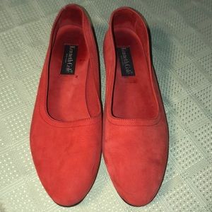 Kenneth Cole Women’s Orange Suede Loafers